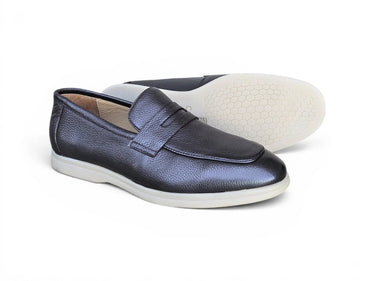 Carrucci Shoes Tumble Calfskin Penny Loafer