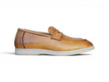 Carrucci Shoes Tumble Calfskin Penny Loafer