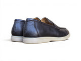 Carrucci Shoes Tumble Calfskin Penny Loafer