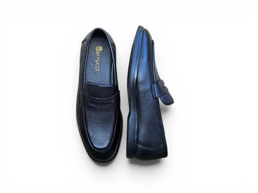 Carrucci Shoes Tumble Calfskin Penny Loafer