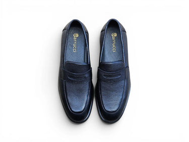 Carrucci Shoes Tumble Calfskin Penny Loafer
