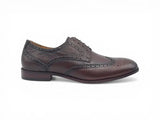 Carrucci Shoes Tumbled Leather Blucher Oxford in Chestnut