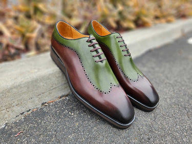 Carrucci Shoes Two Tone Oxford Lightweight Dress Shoe
