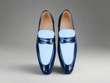 Carrucci Shoes Two Tone Patent Leather Penny Loafer