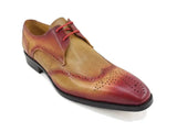 Carrucci Shoes Two Tone Wingtip Blucher Oxford