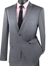 Vinci 2 Piece Ultra Slim Fit Suit in Charcoal - USDX-1