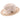 Montique City Lights Fedora Hat with Checkered Ribbon Band in Beige