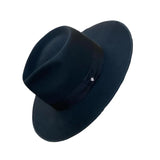 Bellissimo Stud in Black on Black Fur Felt Fedora