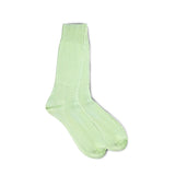 Vannucci Imperial Wave Dress Socks Mid-Calf Length in Mint