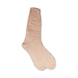 Vannucci Imperial Wave Dress Socks Mid-Calf Length in Peach