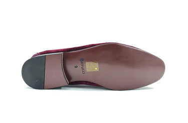 Carrucci Shoes Velvet Buckle Loafer Black Formal