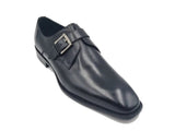 Carrucci Shoes Single Monk Strap Brown Leather Loafer