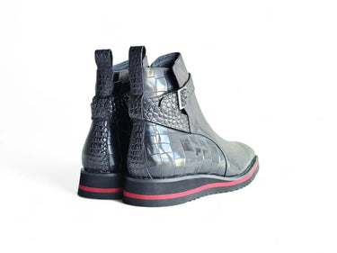 Vesper Cross Strap Buckle Boot