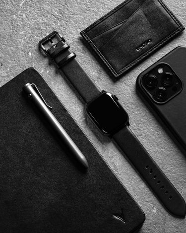 Apple Watch Leather Band - Graphite Hardware 46mm