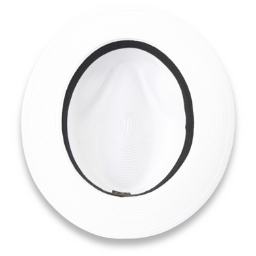 Ferrecci Tapa in White Crushable Straw Fedora