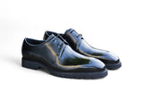 Carrucci Shoes Whole Cut Derby Lug Sole Dress Shoe in Black