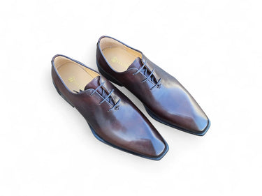 Carrucci Shoes Wholecut Oxford Dress Shoe in Chestnut