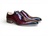 Carrucci Shoes Wholecut Patent Leather Oxford in Purple