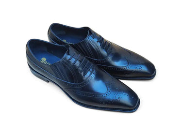 Carrucci Shoes Wingtip Slip-on Oxford Dress Shoe in Black