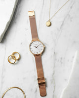 Eros Mesh Petite - Rose + White Pearl