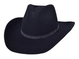 Mustang in Black Wool 100% Wool Felt