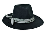 Rain Forest in Black Wool 100% Wool Felt