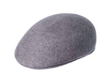 Ivy cap in Grey Melange Wool 100% Wool Felt