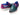 Paul Parkman Men's Smart Casual Woven Leather Loafers in Green & Purple