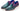 Paul Parkman Men's Smart Casual Woven Leather Loafers in Green & Purple
