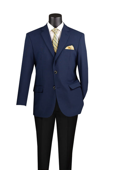 Vinci Navy Regular Fit 2 Piece Suit - 2PP