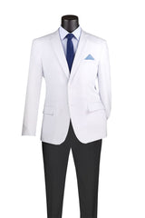 Vinci Slim Fit Blazer in White - Z-S2PP