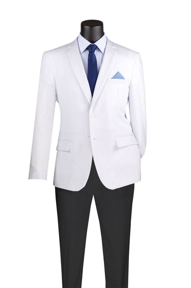 Vinci White Slim Fit Blazer - Z-S2PP