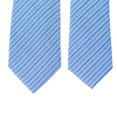 Azure Stripe Men's Tie