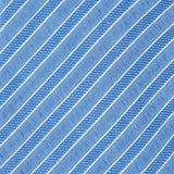Azure Stripe Men's Tie