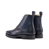 DapperFam Garrison in Navy Box Calf