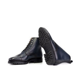 DapperFam Garrison in Navy Box Calf