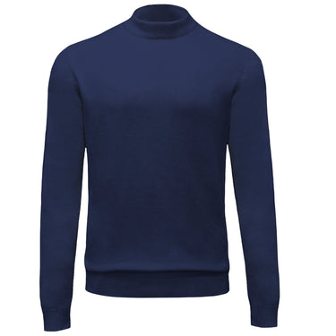Mock Neck Sweater in Navy