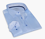 Martin Button-Up Shirt With Contrast Details // Blue // Contemporary Fit (Regular)