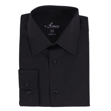 Arturo Dress Shirts 200SLIM Dress Shirt in Black