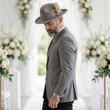 Ferrecci Crushable in Light Grey Australian Wool Fedora