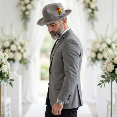 Ferrecci Crushable in Light Grey Australian Wool Fedora