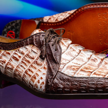 Caribe In Rustic White /Brown