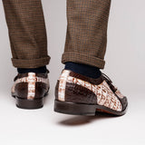 Caribe In Rustic White /Brown