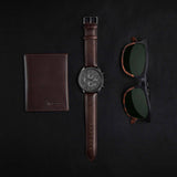 The Chrono S2 40mm - Gunmetal/Walnut