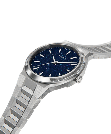 Paul Rich US Cosmic Dust Silver Quartz Watch