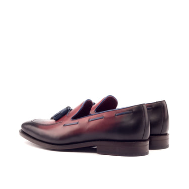 DapperFam Luciano in Navy / Red Painted Calf