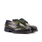 DapperFam Lorenzo in Khaki Derby Split Toe