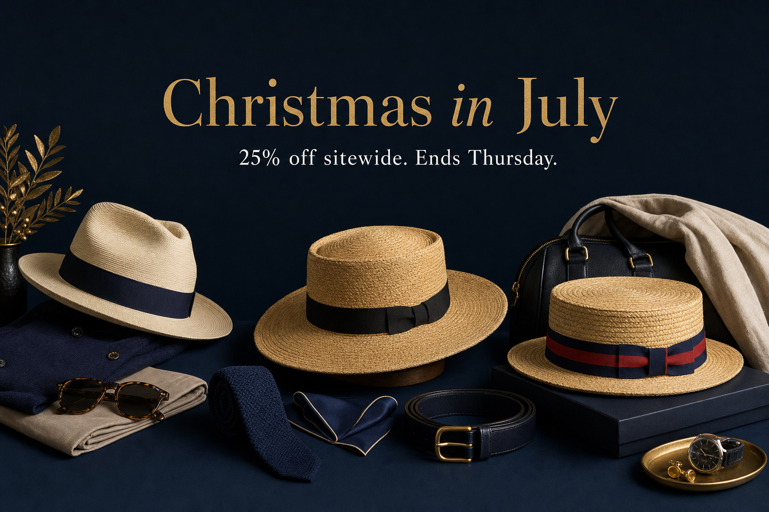 Christmas in July at DapperFam - 25% off sitewide, no code needed, ends Thursday