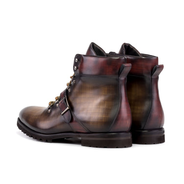 DapperFam Everest in Brown / Burgundy Patina
