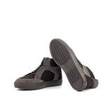 DapperFam Dante in Grey / Black Lux Suede and Kid Suede